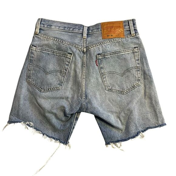 LEVIS 501 '93 PREMIUM BIG E Regular Jeans Denim Shorts Men‎ Size 32x7 Button Fly - Picture 2 of 11